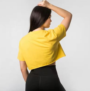 Camiseta Corta Blanca Ecológica Personalizada para Mujer, Cuello Redondo, Verano, Algodón, Ajustada, Estilo Hip Hop, con Estampado - Product Image 3