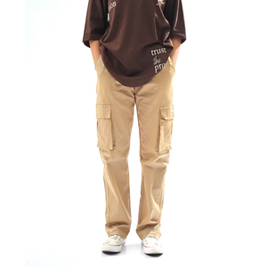 Pantalon cargo en coton léger, coupe décontractée, avec poches intégrées, fabrication sur mesure, confortable, nouvelle arrivée, tendance, service OEM ODM - Product Image 1