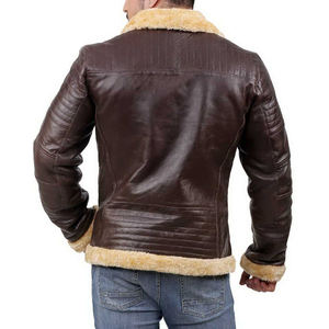 Factory Direct <b>Men</b> Fashion Leather <b>Jacket</b> Custom Logo PU Leather <b>Biker</b> <b>Jacket</b> Winter Streetwear OEM ODM Supplier - Product Image 4
