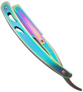 Rasoir droit professionnel pour hommes, acier inoxydable de qualité supérieure, certifié ISO, design personnalisable, multicolores, rasoir de barbier - Product Image 1