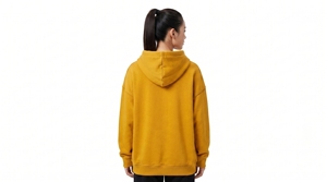 ดูเมลาเสื้อสเวตเตอร์มีฮู้ดสำหรับเด็กผู้หญิง สีเหลือง ผ้าฝ้าย 100% ผ้าฟลีซ กระเป๋าหน้าขนาดใหญ่ สวมใส่สบายๆ ในฤดูใบไม้ร่วง - Product Image 4