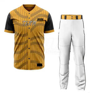 Uniforme de baseball unisexe sur mesure de haute qualité, 100% polyester, séchage rapide, respirant, en vente en ligne - Product Image 1