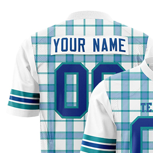 Maillot de football américain sur mesure avec nom, numéro et logo personnalisés, ensemble uniforme de football américain en mesh respirant - Product Image 3