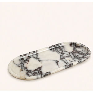 Round Metal Serving <b>Tray</b> With Polished Dot Pattern Modern Design Durable <b>Black</b> Finish - Product Image 5