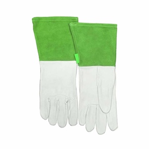 Gants de soudage TIG en cuir de chèvre et de vache, résistants aux flammes, pour la protection des mains, pour la construction et la lutte contre les incendies - Product Image 2