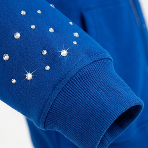 Custom Logo <b>Men</b> <b>Flared</b> Rhinestone Tracksuits With Your Logo And Design Full Sleeve Streetwear Rhinestone Hoodie And Trouser Set - Product Image 4
