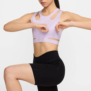 Womens Longline Sports <b>Bra</b> Soft Stretch Workout Top Breathable Support Fitness <b>Bra</b> Gym Yoga Running Training Activewear - Product Image 3