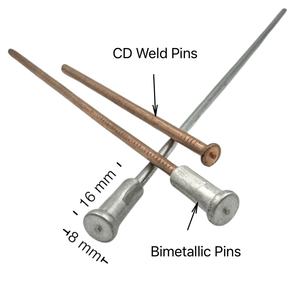 دبابيس عزل ثنائية المعدن لتثبيت القطن العازل على مجاري الهواء، دبابيس تكييف من الألومنيوم العادي - Product Image 2