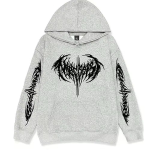 เสื้อฮู้ดผู้ชายยอดนิยมประจำฤดูใบไม้ร่วง ผ้าฝ้ายฟลีซ 100% พิมพ์ลาย ระบายอากาศ แห้งเร็ว ทรงหลวมปกติ รับสกรีนโลโก้ - Product Image 4