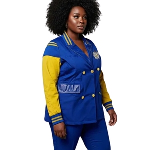 Blazer personnalisé pour femme de la sororité Sigma Gamma Rho, veste de costume formelle brodée avec lettres grecques, élégante pour le bureau et les occasions professionnelles - Product Image 3