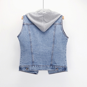Flame Retardant Denim Work Vest – Safety Reinforced Sleeveless <b>Jacket</b> for Industrial Use - Product Image 3