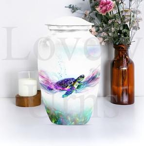 Urne colorée en forme de tortue pour cendres de crémation, urnes blanches pour cendres, souvenir commémoratif, décoration, hommage, rémembrance - Product Image 2