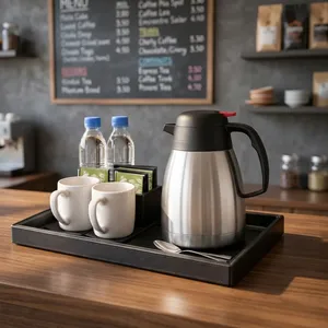 silver Glass Coffee Server with Matte Finish Insulated Design for Beverage Service Zone - Product Image 3