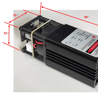 Ismartlaser Nouveau module de diode laser semi-conducteur à point rouge haute puissance 1,5 W 638 nm 1000 mW, mise au point réglable, DC12V, aluminium anodisé
