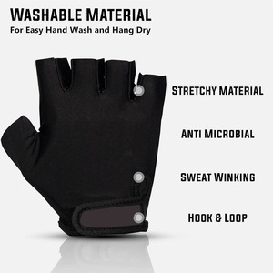 Gants de musculation et d'entraînement à marque privée avec fermeture de poignet réglable pour une musculation et un fitness confortables - Product Image 4