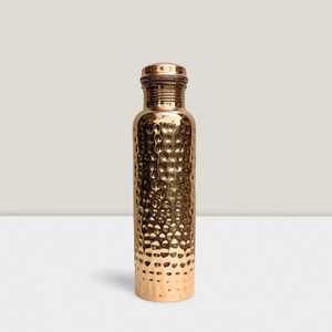 Pure Handmade Hammered Pure Copper Water <b>Bottle</b> 950ML 32 Oz Ayurvedic Wellness Yoga Leakproof Lid Anti-corrosion Coating Gift - Product Image 3