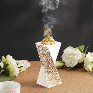 Brûleur d'encens décoratif classique Bakhoor, porte-oud arabe, naturel, écologique, durable, religieux, pour salon, bureau - Product Image 3