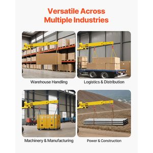 Gru a Braccio Telescopico Manuale con Capacità di 6000 libbre per Carrello Elevatore, Estensione 56,1 Pollici, 2 Ganci, Sollevatore Mobile - Product Image 6
