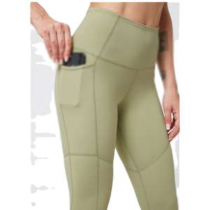 Leggings pour femmes pour le sport, pantalons de yoga avec poches, extensibles dans quatre directions, sans couture, 220g, collants de sport hautement élastiques - Product Image 2