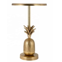 Design floral traditionnel de haute qualité Table d'appoint pour chambre à coucher moderne à deux niveaux Table basse en aluminium Prix de gros