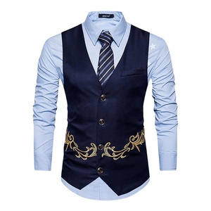 เสื้อกั๊กเสื้อกั๊กปักลายสำหรับผู้ชาย - Product Image 1