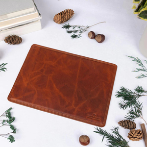 Tapis de souris en cuir de luxe avec détails de couture de qualité supérieure, tapis de bureau pour cadeaux promotionnels de grande valeur, LMPD-0062C - Product Image 1