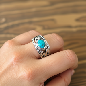 Designer <b>Turquoise</b> Fine <b>Ring</b> 6.0 Grams - Product Image 3