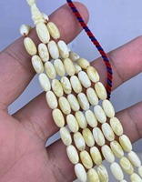 Chapelet en résine cristalline lisse et écologique, peint à la main, Tasbih Subha, perles de prière musulmanes, Dhikr Zikr, bénédiction, cadeau Ramadan Aïd