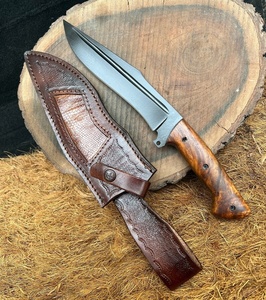 A&M Enterprises High Quality Stainless Steel Fixed Wooden Handle Survival Utility Outdoor Camping Drop Point 3-Year <b>Knife</b> - Product Image 5