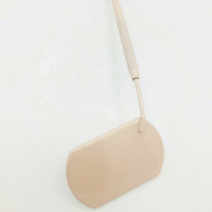New Product <b>Square</b> Shape / Nude Shin Powder Coated Color Diamond Grip Handle Eyelash Extension <b>Mirror</b> Custom logo - Product Image 3
