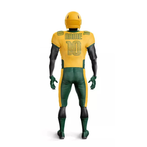 Nouveauté : Ensemble d'uniformes de football américain, imprimé, 100 % polyester, respirant, séchage rapide, haute qualité, unisexe, très demandé - Product Image 3