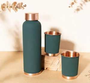 Customized Design Eco-Friendly Copper Printed Water <b>Bottle</b> 1000ml for Home Outdoor Camping Gift at Best Price - Product Image 2