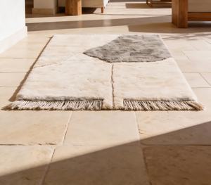 Alfombra Beni Ourain 100% Lana, Hecha a Mano en Marruecos, Estilo Berber, Anudada a Mano, Geométrica, Peluda, Venta al Por Mayor - Product Image 6