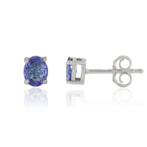 Boucles d'oreilles fines tendance en argent sterling 925 avec pierre précieuse naturelle Tanzanite, best-seller, pour un usage quotidien féminin - Product Image 3