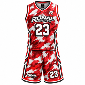 Uniforme de Baloncesto Reversible Sublimado para Adultos, Talla Grande, Personalizado, Ropa Deportiva de Verano, Secado Rápido y Transpirable - Product Image 1
