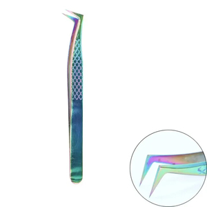 Pince à épiler pour extensions de cils en gros, marque privée, outils de maquillage, acier inoxydable, haute qualité - Product Image 6