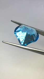 Natural Loupe Clean Blue Topaz laser round cut AAA quality with AAA luster perfect making and polishing available at <b>cheap</b> price - Product Image 4