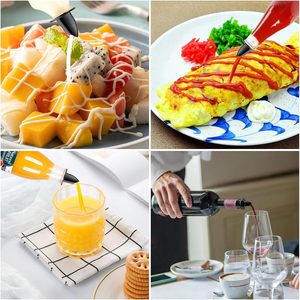 Hot Selling Bar Tool Easy Use <b>Plastic</b> <b>Rubber</b> Wine Aerator Dispenser Bottle Spout Free Flow Oil Vinegar Wine Oil Bottles - Product Image 6