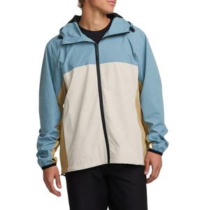 Chaqueta cortavientos de nailon deportiva de secado rápido impermeable con capucha transpirable al por mayor chaqueta cortavientos con cremallera de talla grande para hombre - Product Image 3