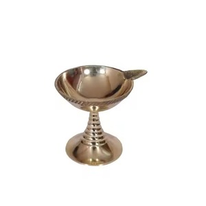 Decorative Brass Diya Designer Look Traditional Style Diwali Pooja <b>Mandir</b> Home Decor - Product Image 3