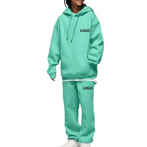 Vêtements d'automne pour femmes, ensemble deux pièces, manches longues, pantalon de jogging de coupe régulière, ensemble de survêtement pour femmes, achat en stock - Product Image 1