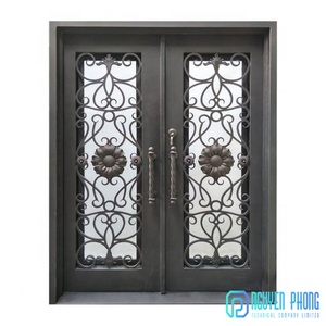 Cửa Sắt Sang Trọng Cho Ngôi Nhà Hiện Đại Và Cổ Điển Từ Cửa Ra Vào Việt Nam Cửa Kim Loại Nội Thất Swing 3D Mẫu Thiết Kế Sắt, Thép - Product Image 3