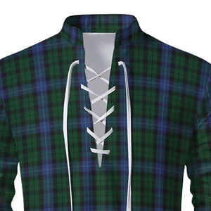 Chemise traditionnelle Jacobite Ghillie Kilt en tartan Webster - Haut de costume écossais à manches longues et lacets pour tenue des Highlands - Product Image 4