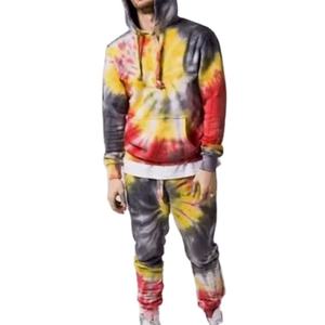 Jersey de manga larga para hombre gimnasio de talla grande liso Tie Dye chándal bordado ropa deportiva para correr impresión Digital Jogging - Product Image 5