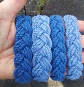 SNH Handmade Adjustable Braided Leather & Cotton <b>Rope</b> <b>Bracelet</b> for Children's Cute Style Anniversary Occasion - Product Image 1