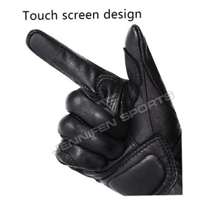 Guantes de Motocross de Cuero Personalizados con Protección para los Nudillos, Guantes de Motocicleta con Pantalla Táctil para Hombre, Guantes de Carreras Cross Country - Product Image 5
