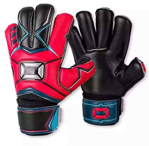 Gants de sport en cuir respirant de haute qualité, antidérapants et imperméables pour gardiens de but de football, avec logo personnalisé, vente en gros - Product Image 1