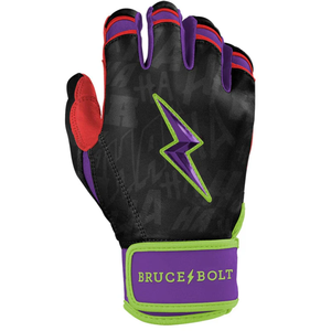 Guantes de Bateo de Béisbol Profesionales Bruce Bolt de Calidad Superior, Cuero Dividido Premium, Antideslizantes, Diseño de Logotipo Personalizado, para Infield - Product Image 5