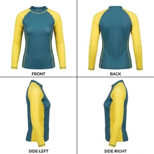 Chemise de protection contre les UV pour femmes UPF 50, manches longues, compression, séchage rapide, pour la natation, le surf, la plongée, la pêche, les sports nautiques - Product Image 1