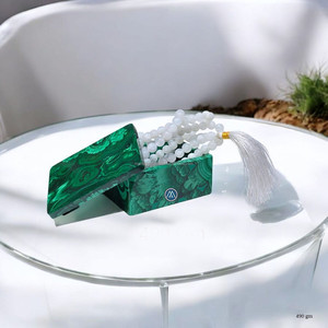 High Grade Exquisite Jewelry <b>Box</b> Polished Natural Malachite Quartz Agate Storage <b>box</b> for antique Jewelry Gift Love Healing bulk - Product Image 3